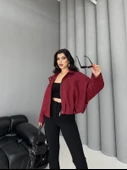 Süet Apoletli Bomber Ceket - 5