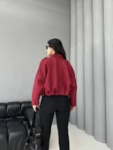 Süet Apoletli Bomber Ceket - 3