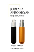 2 Adet Afrodizyak Etkili Erkek Parfüm Cep Boy Musk + Fresh 5ml - 1