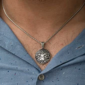 925 Ayar Gümüş Köklü Yaşam Ağacı Kolye thumbnail 2