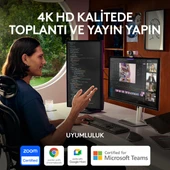 Logitech MX Brio Ultra HD 4K Gizlilik Kapaklı ve Mikrofonlu Yayın Web Kamerası, Koyu Gri - 2
