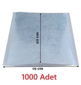 Çay Bitki Çayı Demleme Filtresi Boş Demlik Poşeti Galoşu Bonesi 19x20 cm 1000 Adet Ev Otel Cafe Horeca - 1