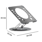 Frisby FNC-5175ST Taşınabilir Katlanır 360 Alüminyum Tablet/Notebook/Laptop Standı (10" - 15.6") - 5