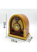 NS-7061 Retro Ahşap Tasarım Bluetooth Hoparlörlü Radyo – Fm/am Destekli, Şarjlı ve Taşınabiliri Rady thumbnail 5