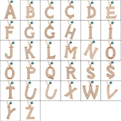 925 Ayar Gümüş Nazar Rose C Harfi Kadın Gümüş Kolye thumbnail 2