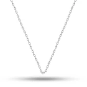 Gümüş 0.30 Mikron 50 Cm Forse Kadın Zincir thumbnail 1
