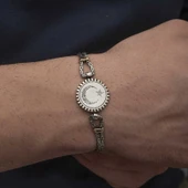 925 Ayar Gümüş Ay Yıldız Erkek Bileklik thumbnail 2