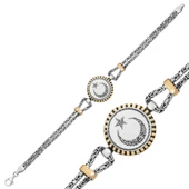 925 Ayar Gümüş Ay Yıldız Erkek Bileklik thumbnail 4