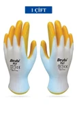 Pn7 Sarı Iş Eldiveni Polyester Örme Nitril Beybi No:10 Royaleks Group - 1 Çift - 1