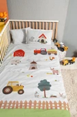 Kanz Ranforce Bebek Nevresim Takımı Knz-001 Farming - 1