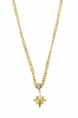 Kutup Yıldızı Zincir Kolye - Altın - 1