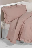 Kanz 2 Kat Fırfırlı Bebek Müslin Nevresim Knz-023 Pudra - 2
