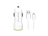 Soultech SC322B 2.1A Lightning Kablolu Araç içi Şarj Aleti Set - 1