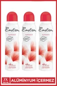 3 Adet Emotion Romance Kadın Vegan Deodorant 150 Ml Hızlı Kurur, Leke Bırakmaz - 1