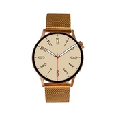 Logia GT2 38mm Çinko Alaşım Kasa Metal Kordon Akıllı Saat - Rose Gold - 2