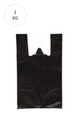 Siyah Atlet Poşet Jumbo Boy 50x90 cm Takriben 12 Adet 1 Kg - 1
