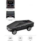 D68 Cyber Model Araba Tasarımlı Bluetooth Hoparlör 15w Güçlü Ses Rgb Led /tws/usb Siyah thumbnail 1