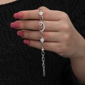 Gümüş Vav Kadın Bileklik thumbnail 2