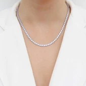 Gümüş Pullu Arpa Zincir - 2