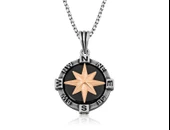 Gümüş Pusula Kolye - 1