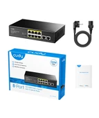 CUDY 8Port 10/100M PoE+ 2Up 80W Switch - 5