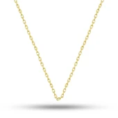 Gümüş Gold 0.30 Mikron 50 Cm Forse Kadın Zincir - 1