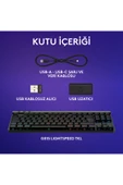 Logitech G515 LIGHTSPEED TKL Düşük Profilli Kablosuz LIGHTSYNC RGB İngilizce Oyun Klavyesi, Siyah thumbnail 8
