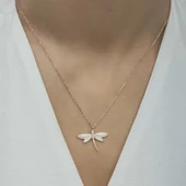 Gümüş Rose Yusufçuk Bayan Kolye thumbnail 3