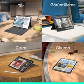 Logitech Combo Touch 11 inç iPad Pro M4 ile Uyumlu Türkçe Klavyeli Tablet Kılıfı - Gri thumbnail 7
