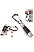 El Feneri Anahtarlık Işıklı Anahtarlık 3 Fonksyonlu Lazer Led Fener - 1