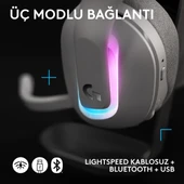 Logitech G522 LIGHTSPEED LIGHTSYNC RGB Kablosuz Bluetooth Oyuncu Kulaklığı - Beyaz - 3