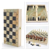 Ahşap Satranç Ve Tla Seti Alk4240 - 1