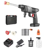 48v Şarjlı Çift Bataryalı Taşınabilir Basınçlı Oto Yıkama Bahçe Sulama Sı - 1