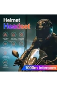 Yeni Model Y80-2x Motosiklet İntercom 2 Kişilik Bağlantı Rgb Işıklı Bluetooth Kulaklık Seti - 2