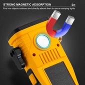 Wison Ws-1414 Cam Kıracaklı Dijital Göstergeli Mıknatıslı Şarjlı Acil Durum Tamirci Feneri - 5