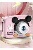 Mini 1080p Hd Çocuk Kamera Dijital Fotoğraf Makinesi 2.0 Inç Ekran 5 Adet Oyun Pembe - 1