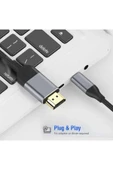 3 Metre 8 Gbps Hız 4k/30 Hz Type C To Hdmı Çevirici Dönüştürücü Tv Telefon Pc Hasır Bağlantı Kablosu - 2