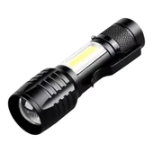 Wison Ws-5454 Taktik El Feneri Usb Şarj Edilebilir Kamp Feneri Cob Zumlanabilir Mini Taşınabilir El Feneri - 1