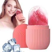Yüz Ve Göz Altı İçin Silikon Buz Masaj Aleti - Soğuk Terapi buz silindiri - 1