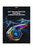 Y21 Rgb Işık Efektli Intercom Bluetooth Motosiklet Kask Kulaklığı Intercom Kulaklık - 4