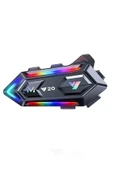 Y20 Motor Kurye Kask Kulaklık Rgb Modlu Bluetooth Motosiklet Kulaklık 5.3 Bluetooth Interkom - 1