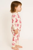 Kız Çocuk Uzun Kollu Pamuklu Desenli Pijama Takımı thumbnail 3