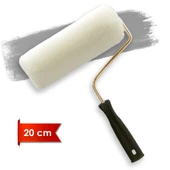 Pösteki 1035 5cm Orta Çap 16 mm Tüylü Parmak Saplı %100 Koyun Postu Boya Rulosu 20 cm thumbnail 1