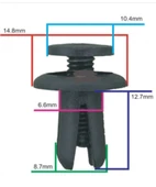 UNIVERSAL KlipsSiyah - Gri SAYK5009 12 ADET thumbnail 2