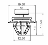 CITROEN BERLINGO C2 C3 SAXO 106 206 307 KAPI ÇITA KLİPSİ SAYK0501 12 ADET MARKA İLE UYUMLU thumbnail 2