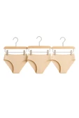 Kadın Bikini Külot 3'lü Set Ten Rengi Dikişsiz Lazer Kesim Bel Lastikli thumbnail 1