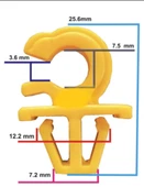HYUNDAI -Nissan - ToyotaUNIVERSAL Klips SAYK1310 12 ADET MARKA İLE UYUMLU thumbnail 2