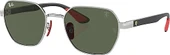 Ray-Ban Scuderia Ferrari 3794M F03171 Silver-Dark Green Güneş Gözlüğü - 1
