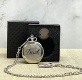 Özel Kutulu Dad (baba) Gümüş Köstekli Saat Alk4673 - 1