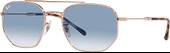 Ray-Ban 3707 92023F Rose Gold-Blue Güneş Gözlüğü - 1